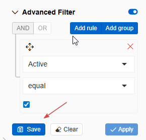 Save Filter