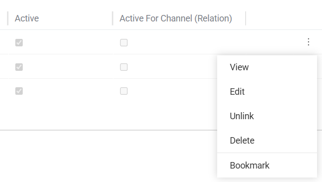 Related entity single actions