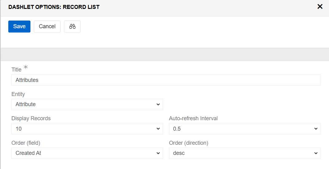 Record list