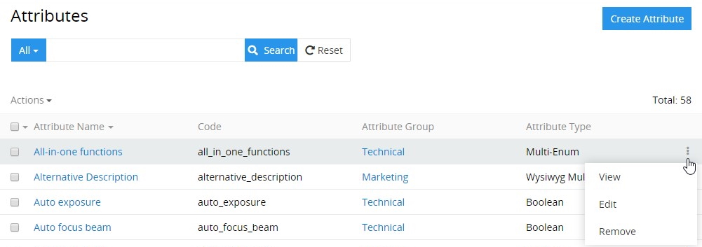 Attributes single record actions