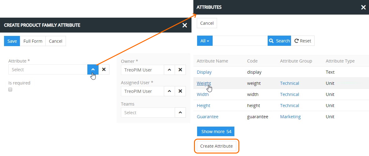 Creating attributes