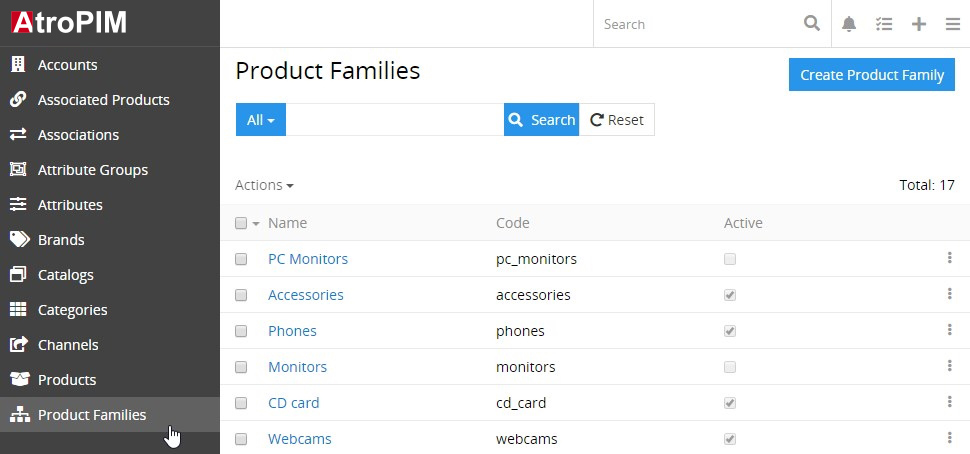PF list view page