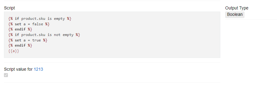 Attribute output type