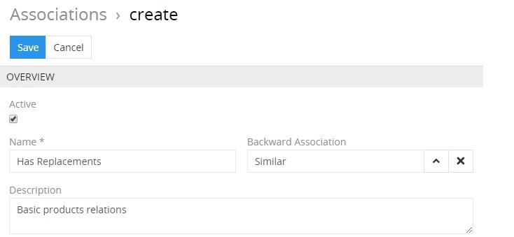 Associations creation