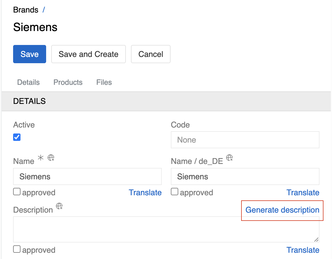 Set value by AI Button Example