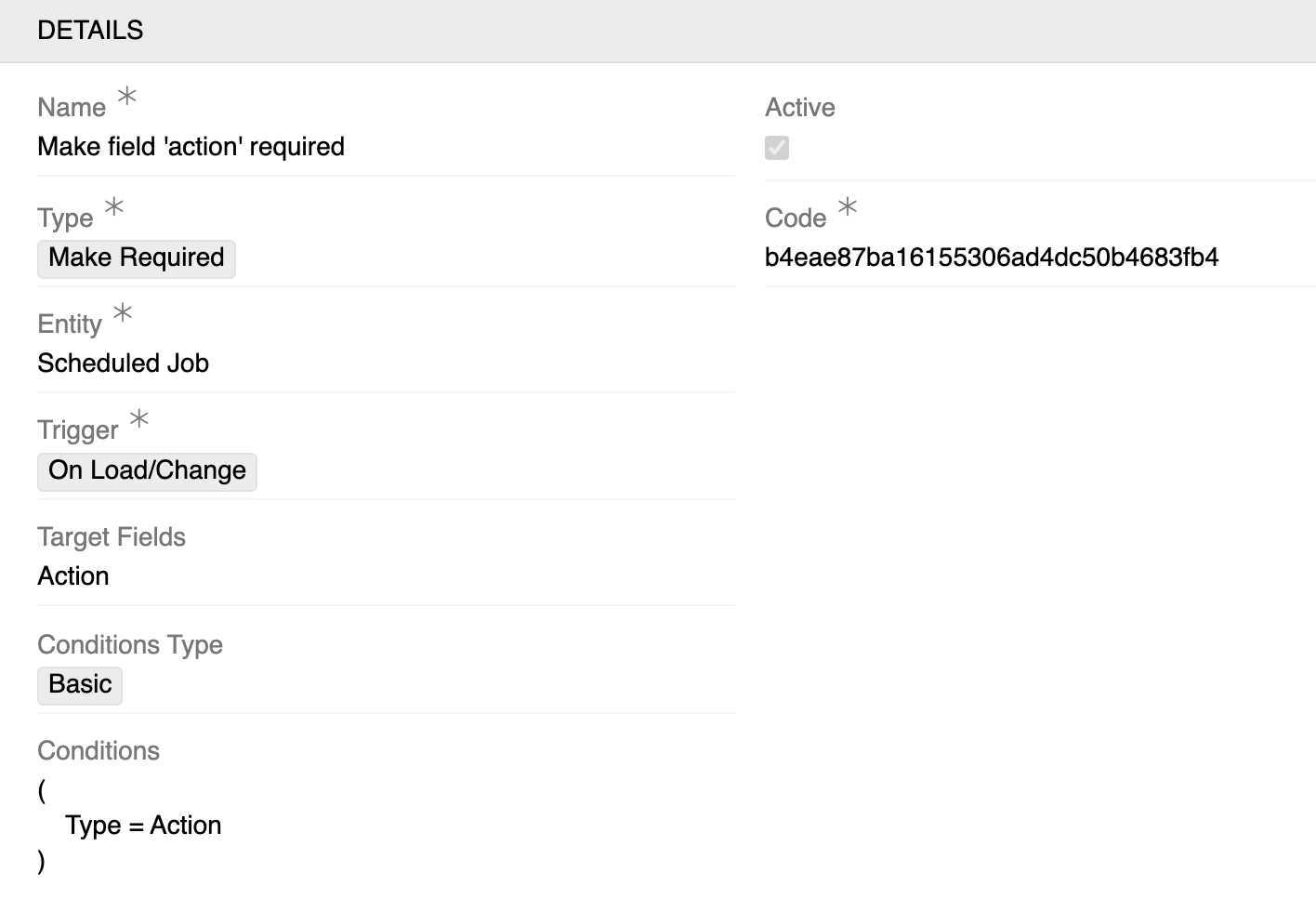 Make Required Example