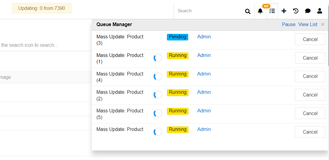 Mass update jobs