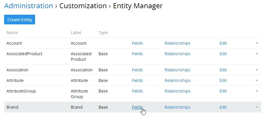 Entity manager