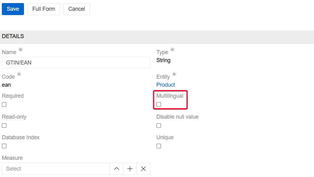 Multilingual fields editing