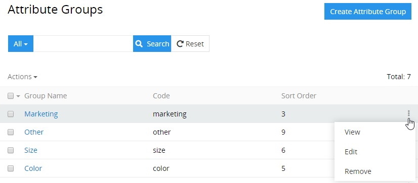 AG single record actions