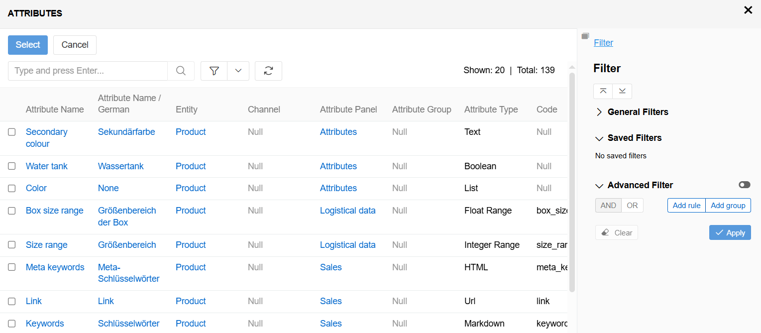Mass update to attributes