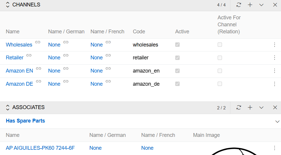 Related Entity Panel