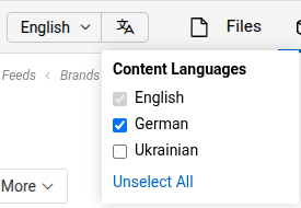 Filter by language