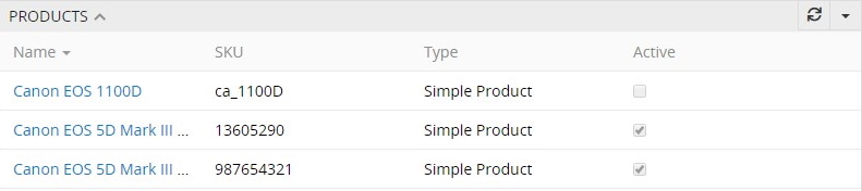Catalog products