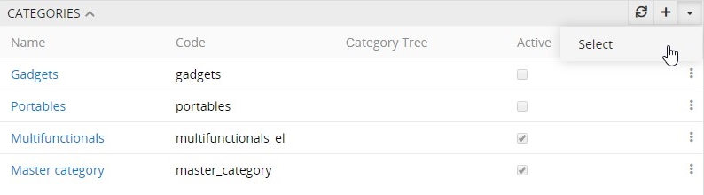 Adding categories