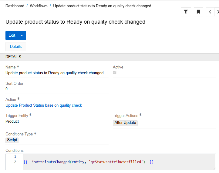 Workflow example