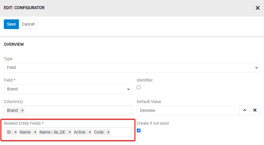 Configurator relations