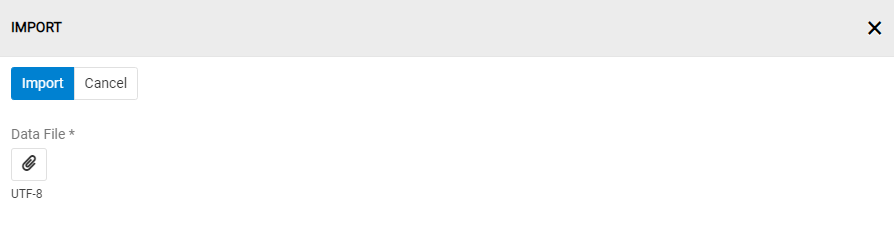 Run import option