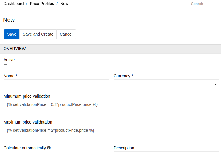 prices
