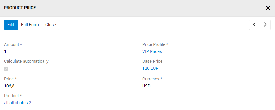 prices