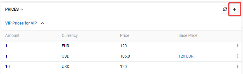 prices