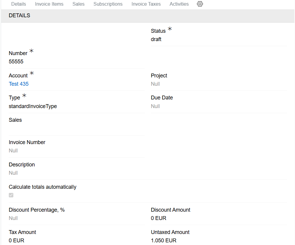 Invoices