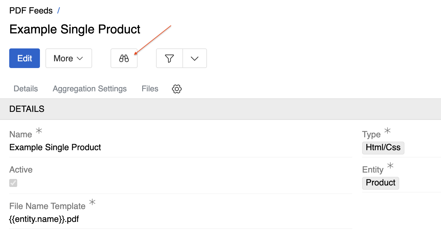 PDF Feed filter
