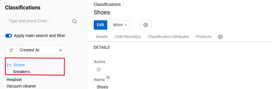 Classification tree filter