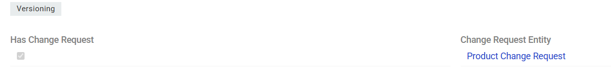 Enabling Change Request