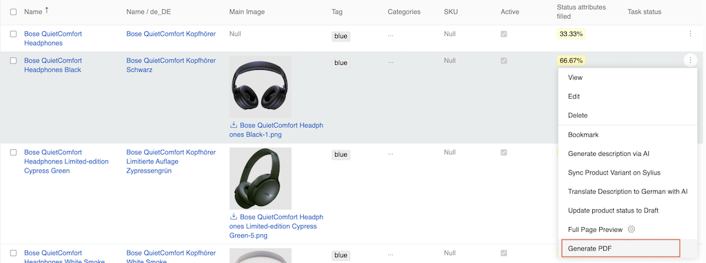 generate-pdf-item-menu
