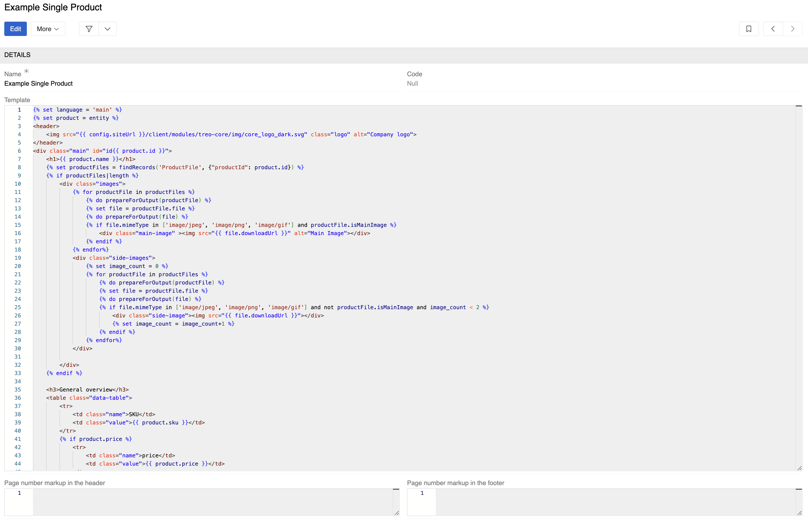 HTML/CSS Template Configuration