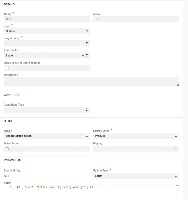 Update Configuration