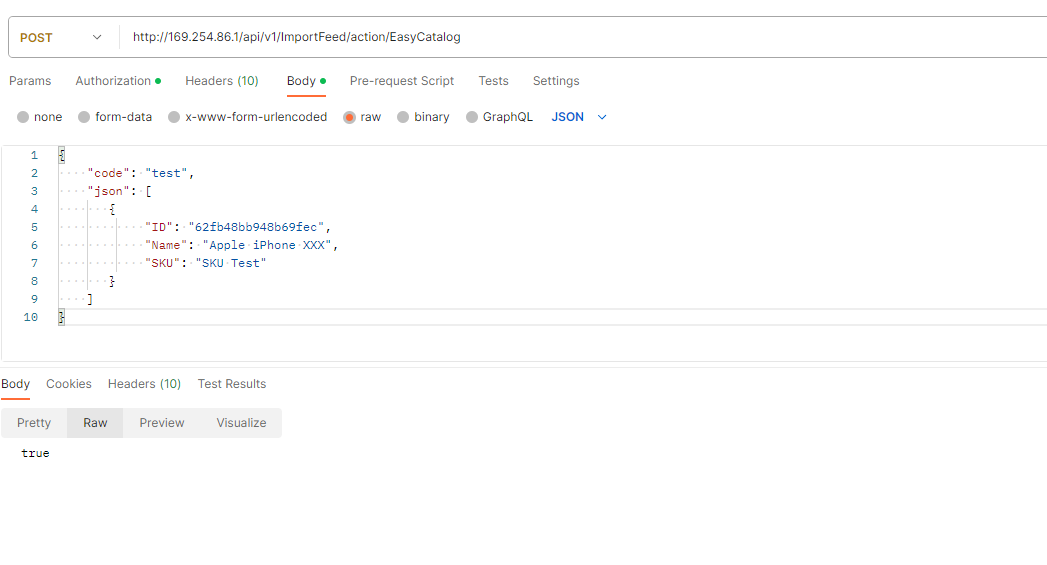 Import Rest Api Example