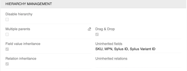 Hierarchy management