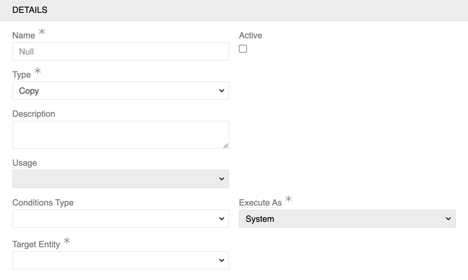 Copy Configuration