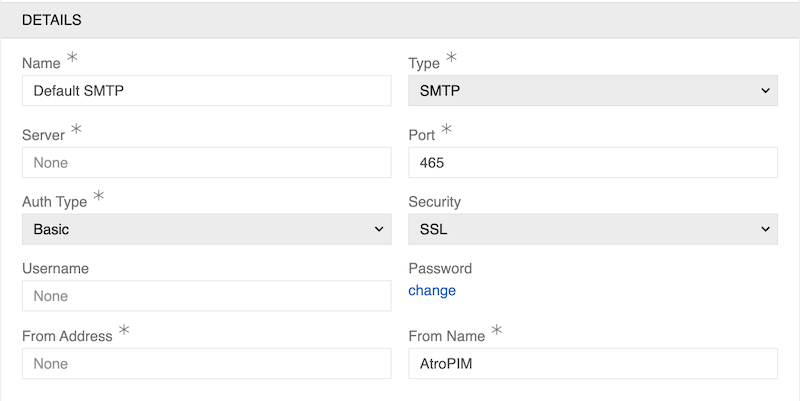 SMTP connection
