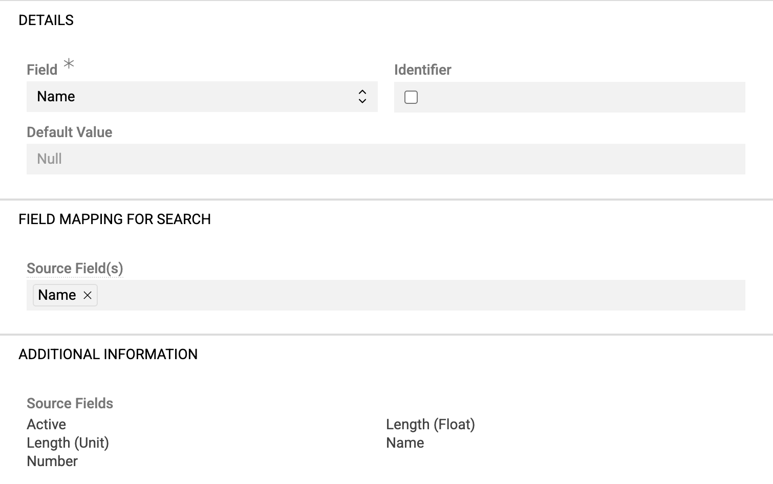 Configurator panel
