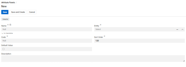 Create Attribute Panel