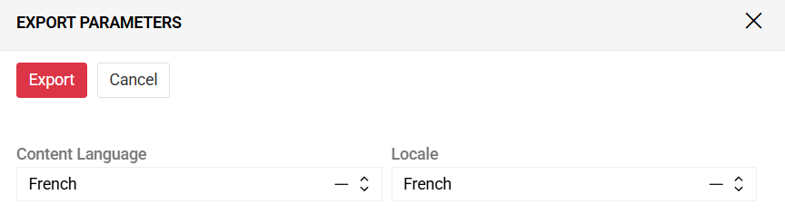 Dynamic Export Popup