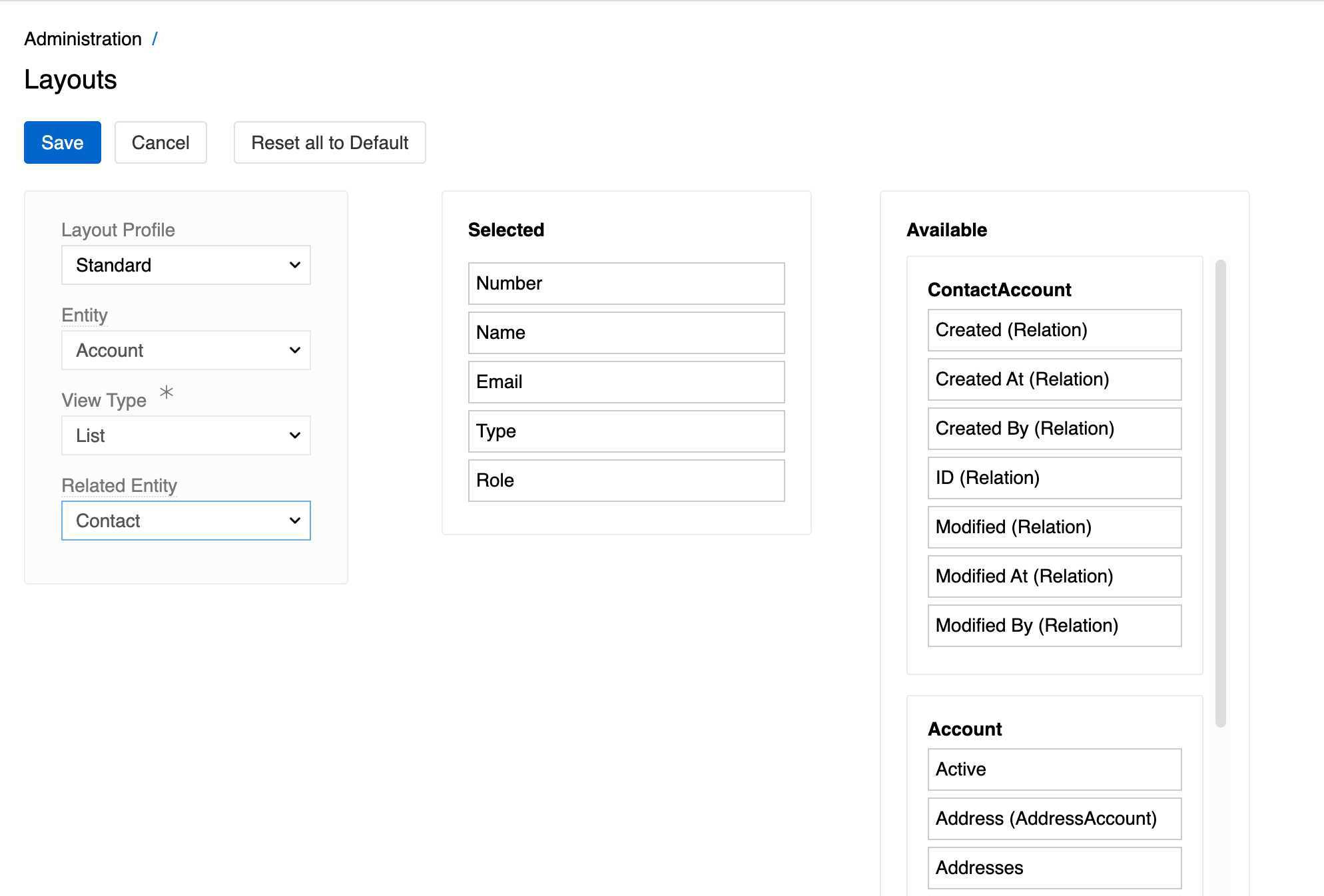 Related Entity Configuration