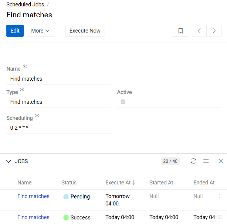Find matches