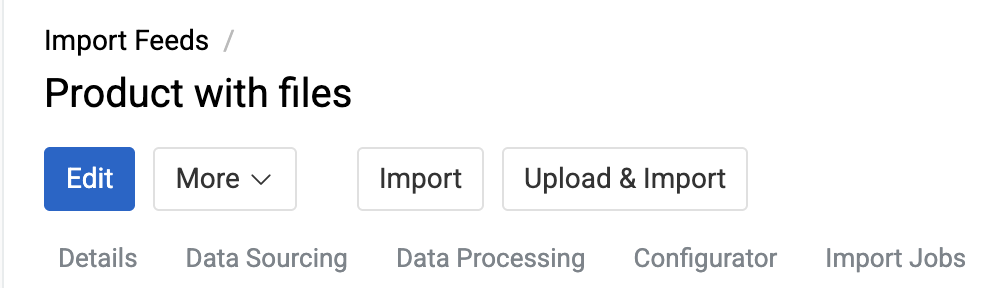 Run import option