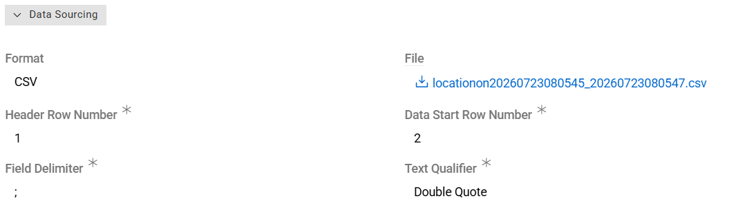 Import feed data sourcing