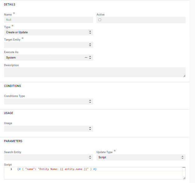 Create or Update Configuration