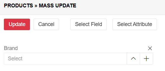 Mass update to fields view