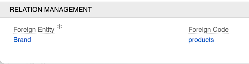 Many-to-one field configuration