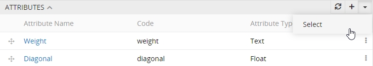 Selecting attributes