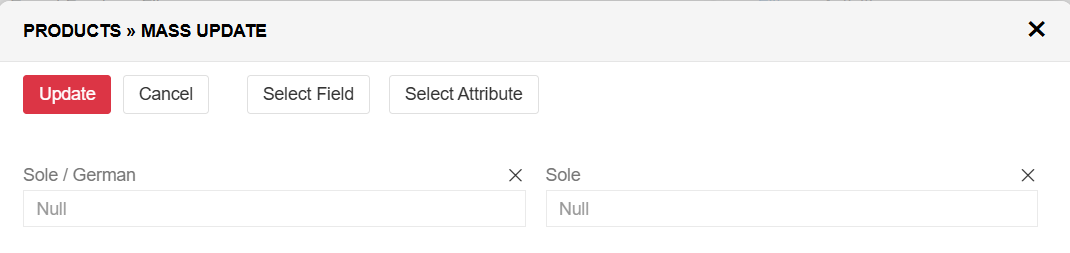 Mass update to attributes language