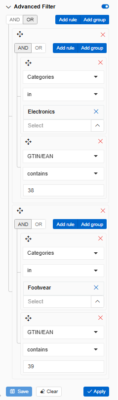 Advanced Group Filter