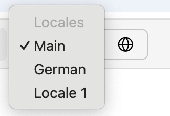 Filter by locale